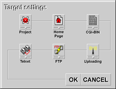 Target settings dialog