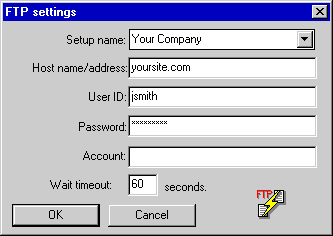 FTP settings
